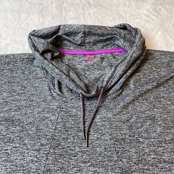 Pink Lotus Gray Cowl Neck Short Sleeve Tunic/Dress Size Medium - Picture 6 of 9